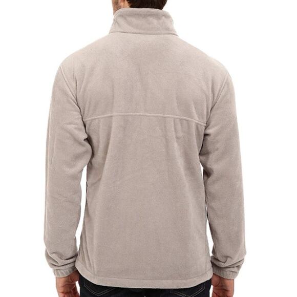 Columbia Tan Steens Mountain Zip Up Fleece Jacket Mens XL Collared Adjustable - Picture 2 of 11